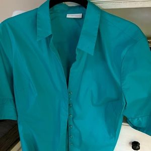 NY&Co teal dress shirt